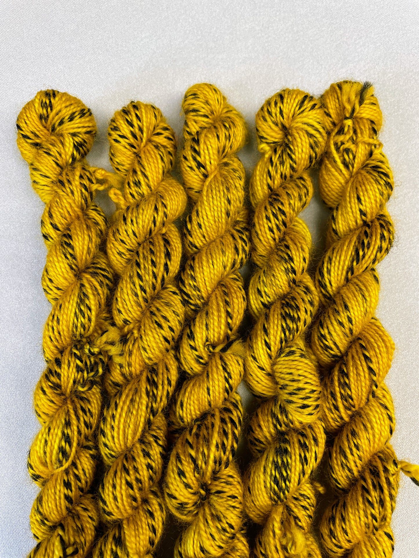 20g Sock Zebra Mustard Mini Skein