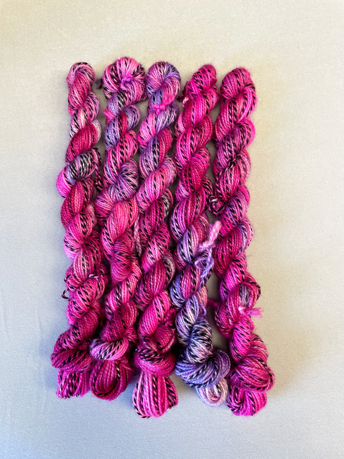 20g Sock Zebra Pink Medley Mini Skein