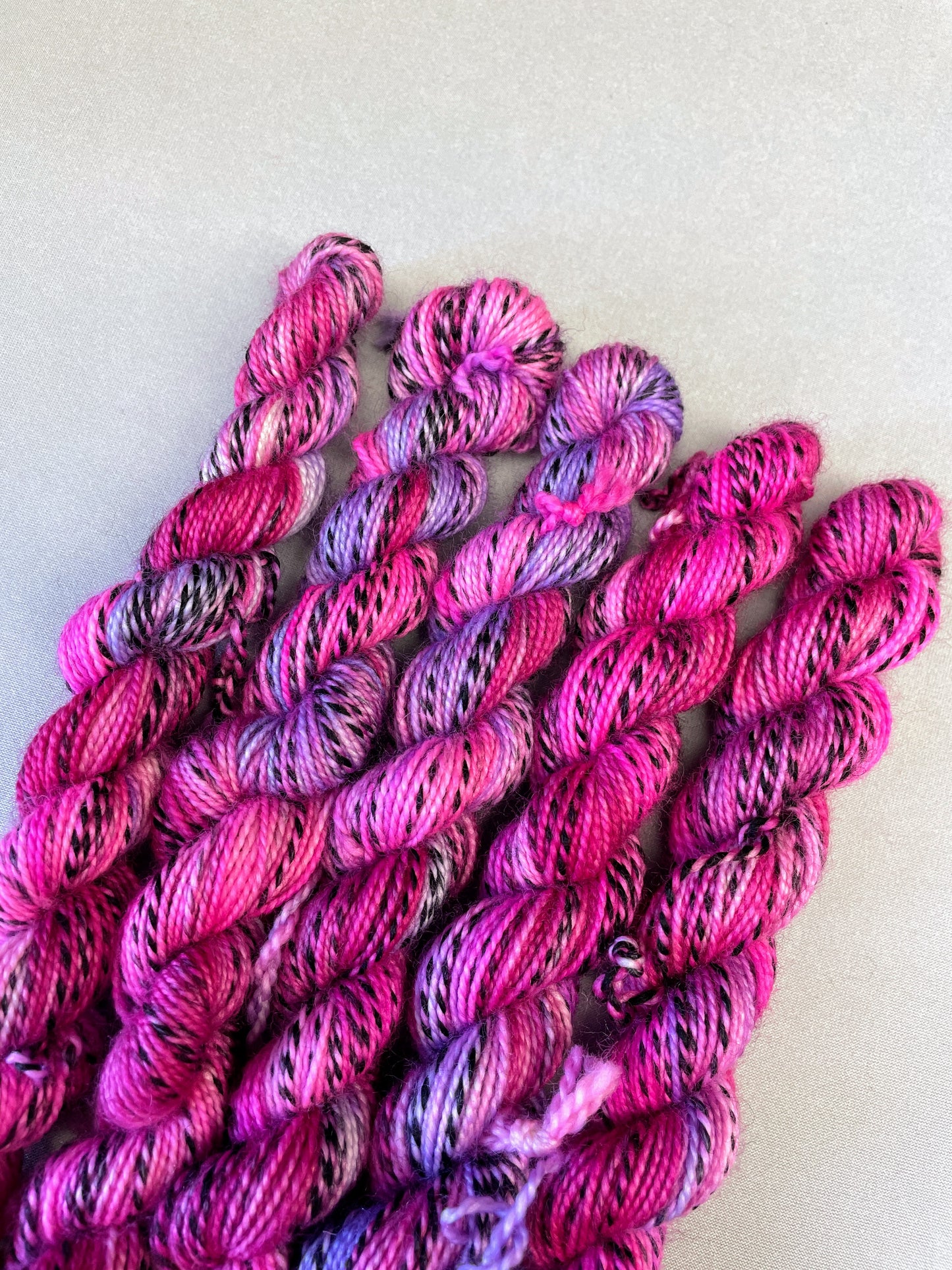 20g Sock Zebra Pink Medley Mini Skein