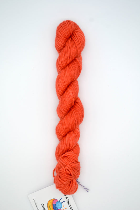 50g DK Tangerine Hand-dyed Yarn