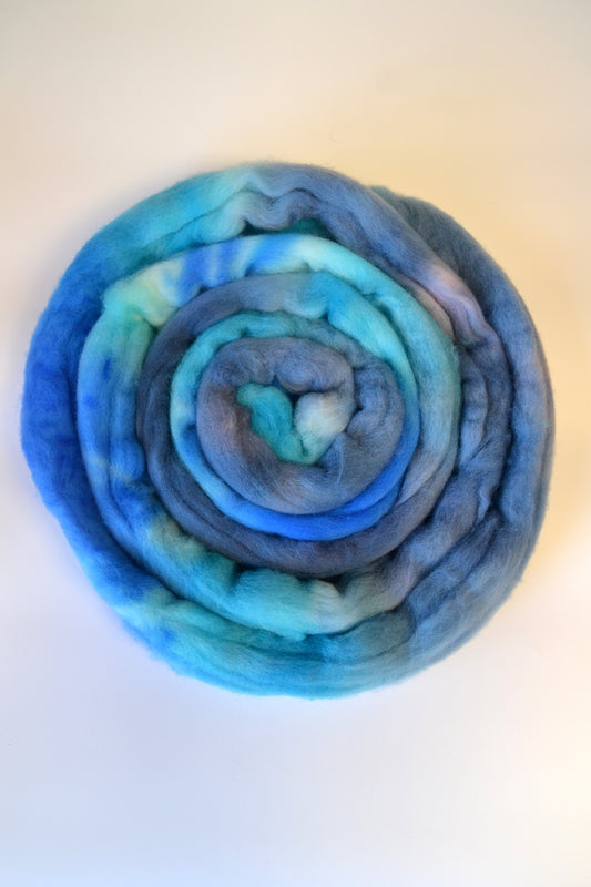 Merino - Ripples 100g Hand-dyed Fibre