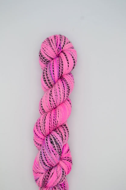 100g Sock Zebra Flamingo Hand-dyed Yarn