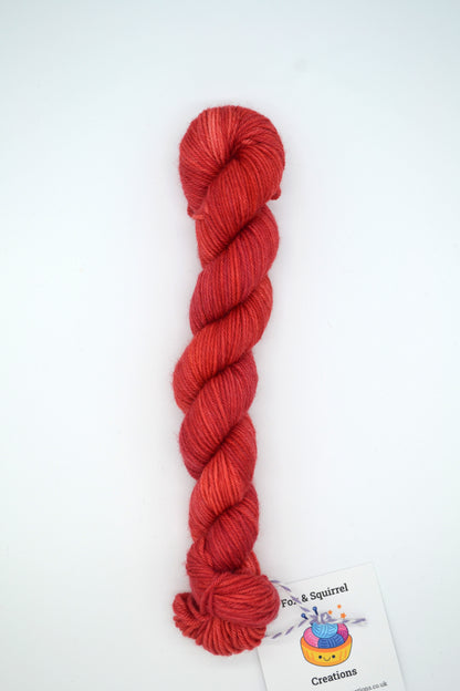 50g DK Cranberry Hand-dyed Yarn