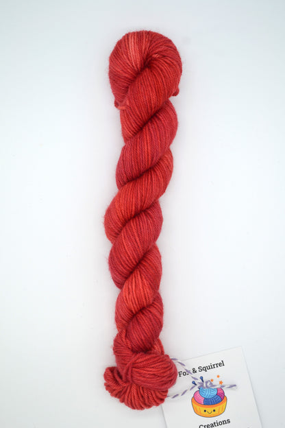 50g DK Cranberry Hand-dyed Yarn