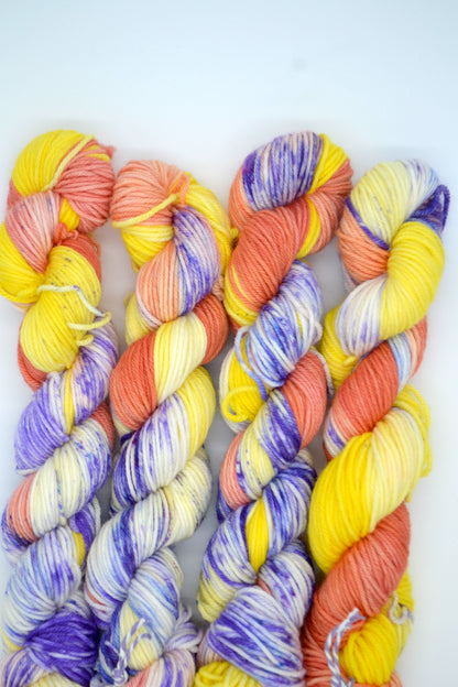 50g DK Pansy Flower Hand-dyed Yarn