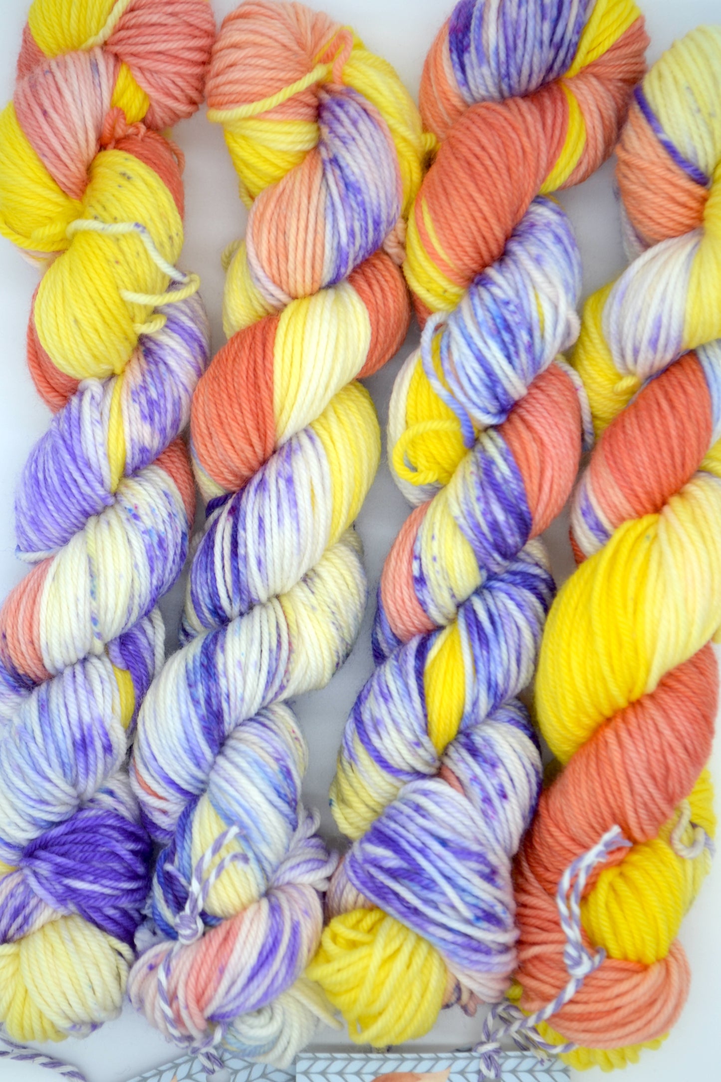 50g DK Pansy Flower Hand-dyed Yarn
