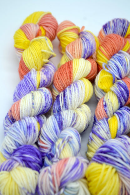 50g DK Pansy Flower Hand-dyed Yarn