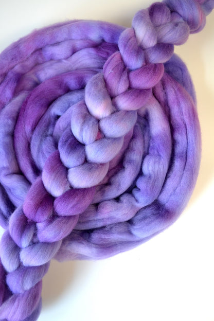 Polwarth - Orchid 100g Hand-dyed Fibre