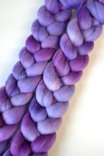 Polwarth - Orchid 100g Hand-dyed Fibre