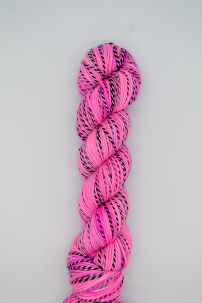100g DK Zebra Flamingo Hand-dyed Yarn