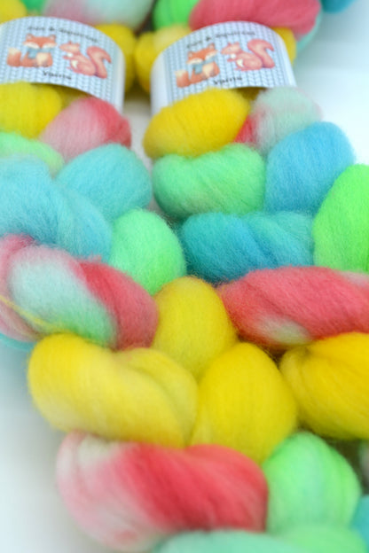 Cormo - Colour Wheel 100g Hand-dyed Fibre
