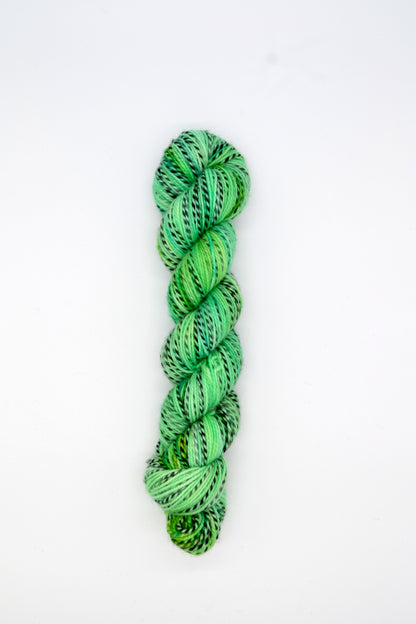 100g DK Zebra Pea Pod Hand-dyed Yarn