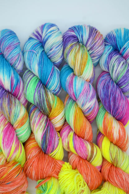 100g DK 60's Festival Hand-dyed Yarn