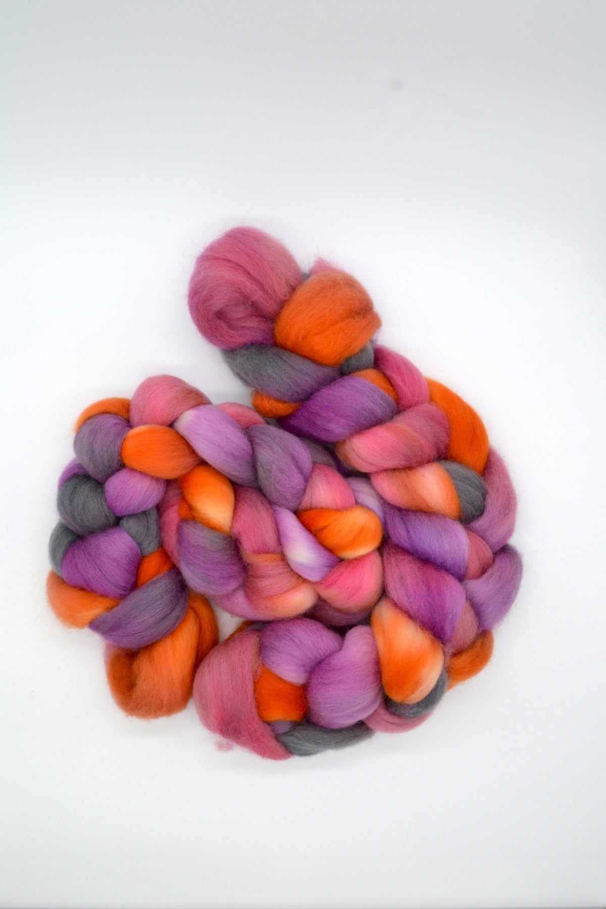 Corriedale - Pink Peppercorns 100g Hand-dyed Fibre