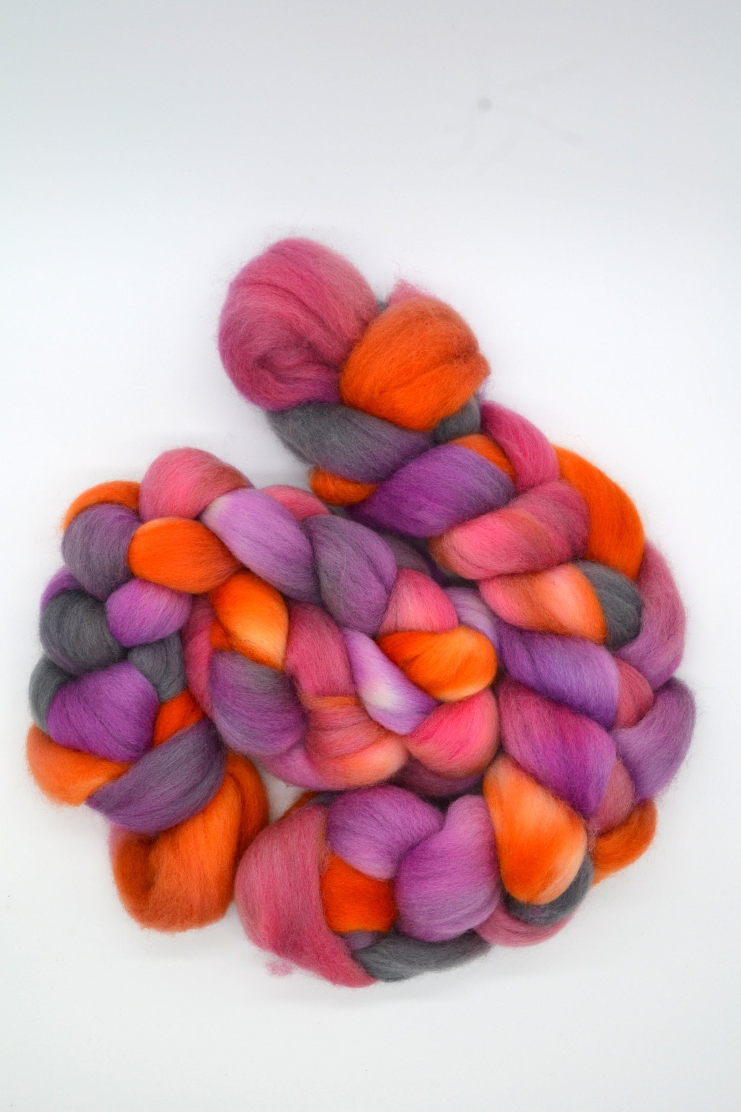 Corriedale - Pink Peppercorns 100g Hand-dyed Fibre