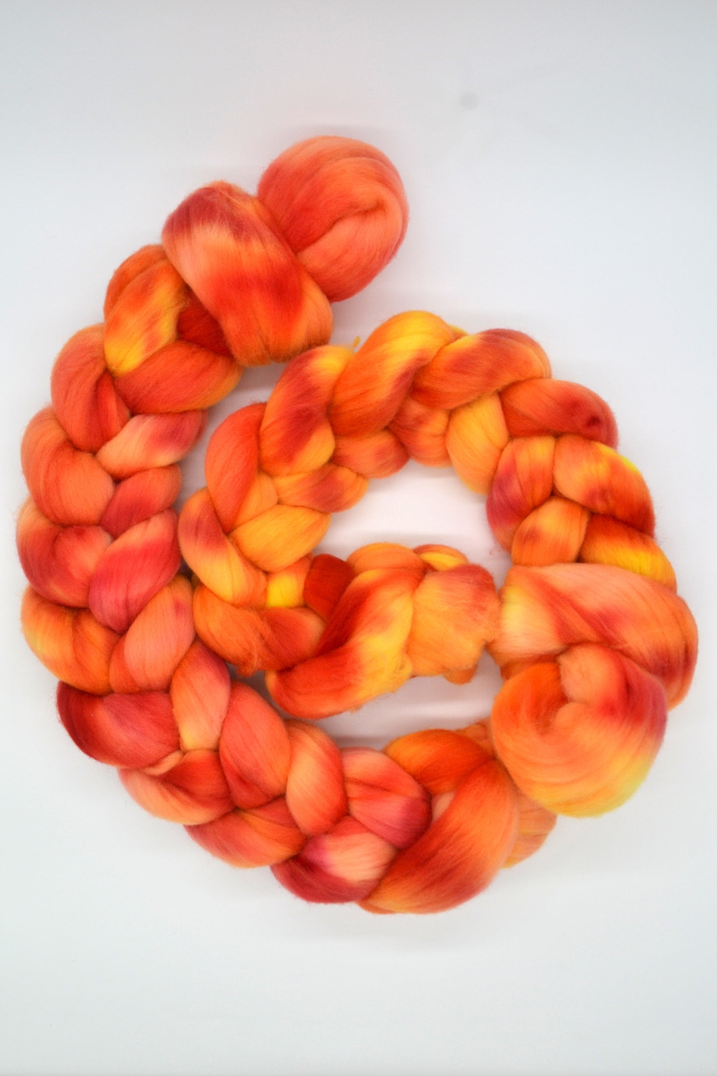 Rambouillet - Glowing Embers 100g Hand-dyed Fibre