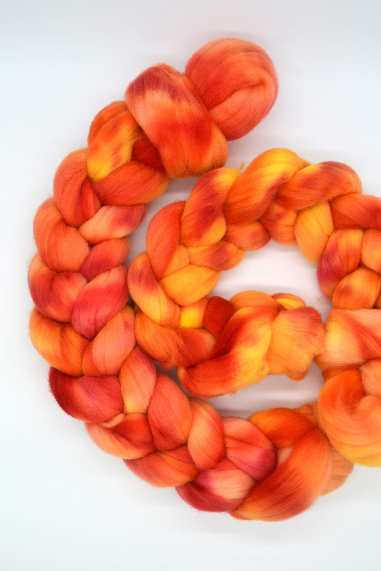 Rambouillet - Glowing Embers 100g Hand-dyed Fibre