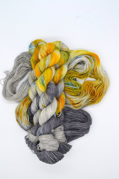 50g Sock Burst of Sunlight Hand-dyed Yarn