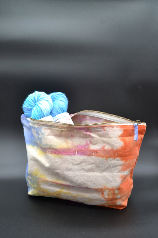 Electric Tie Dye Project Pouch
