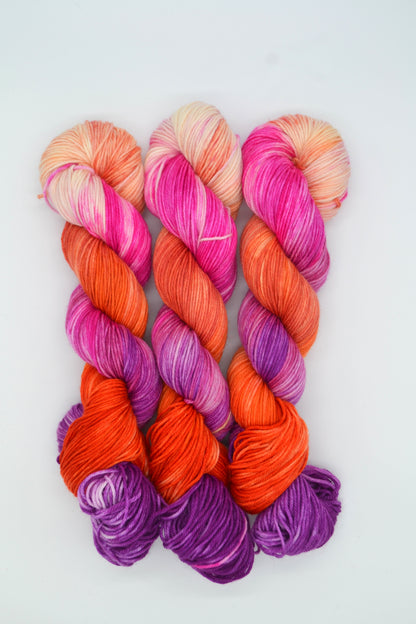 100g DK Gay Girls Hand-dyed Yarn
