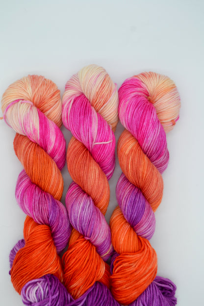 100g DK Gay Girls Hand-dyed Yarn