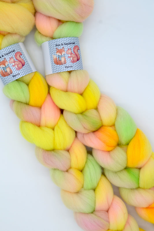 Merino - Fizzy Whizzy 100g Hand-dyed Fibre