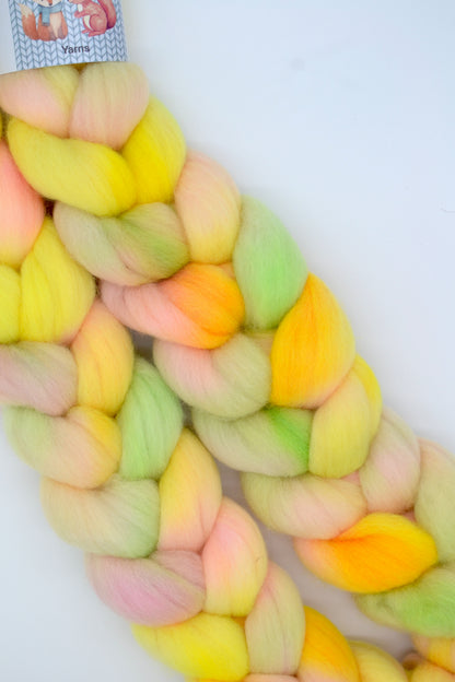Merino - Fizzy Whizzy 100g Hand-dyed Fibre