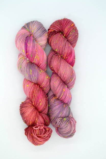 100g 4ply Neon Neps Berry Compote Hand-dyed Yarn