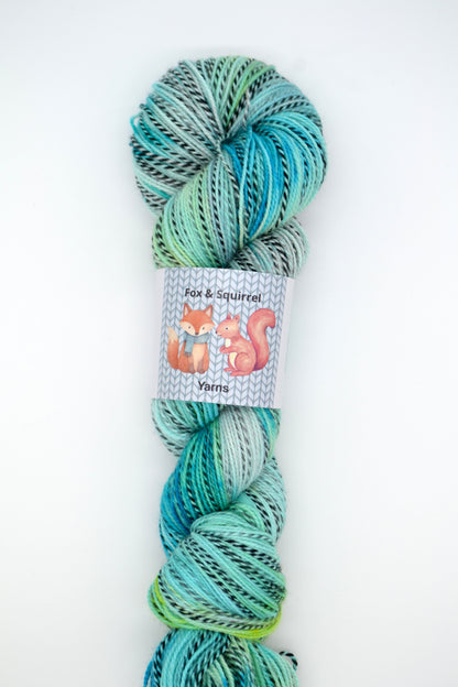 100g Sock Zebra Whirlpool Hand-dyed Yarn