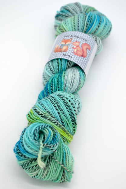 100g Sock Zebra Whirlpool Hand-dyed Yarn