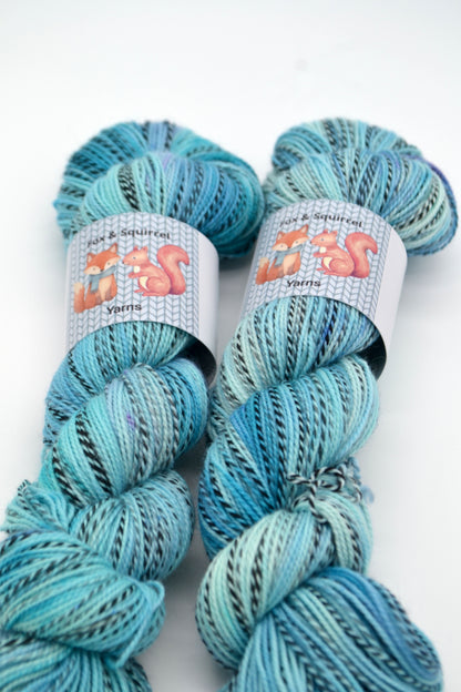 100g Sock Zebra Ice Cave Hand-dyed Yarn