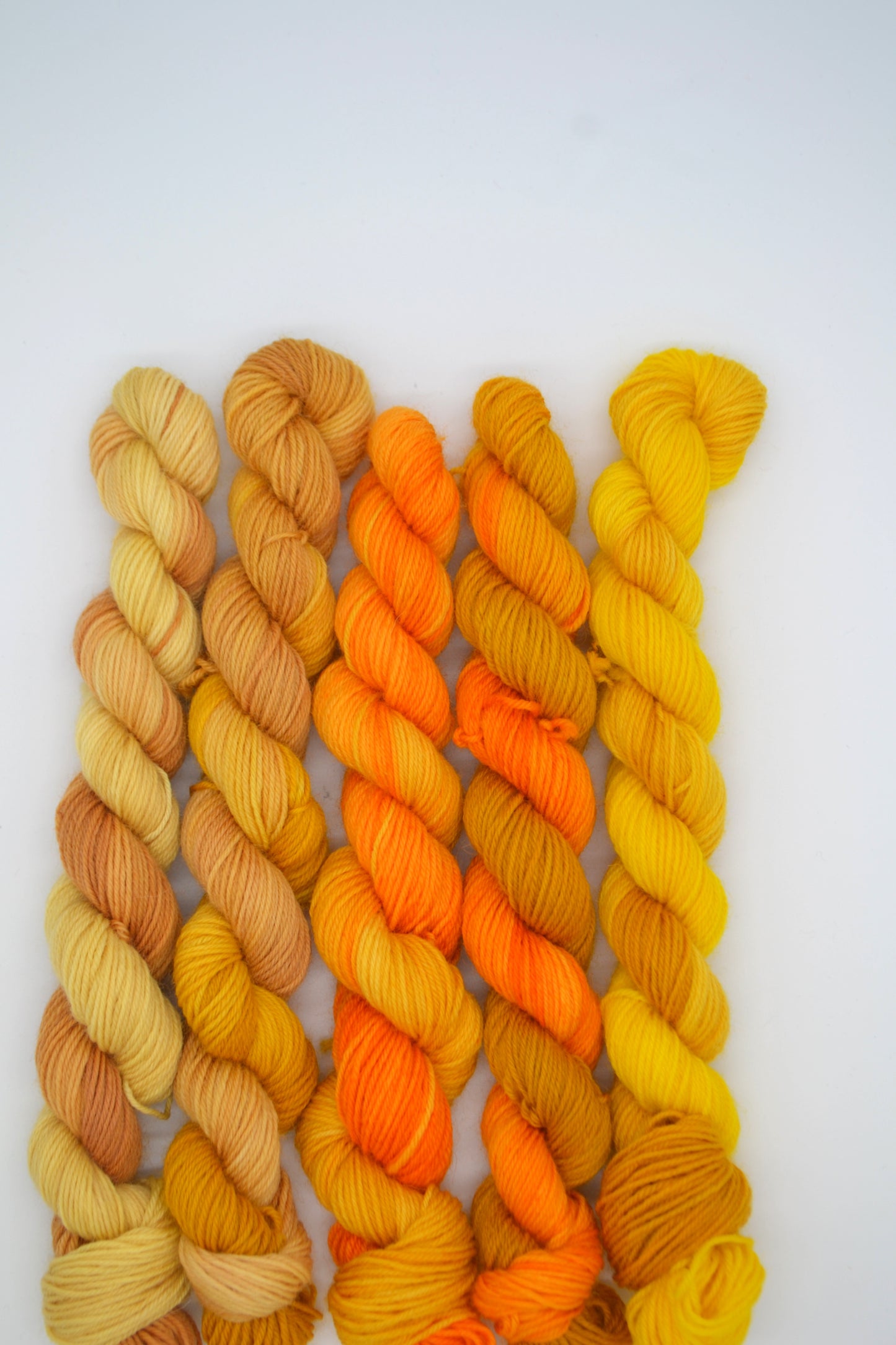 20g 4ply BFL - Golden Threads Mini Skein Set