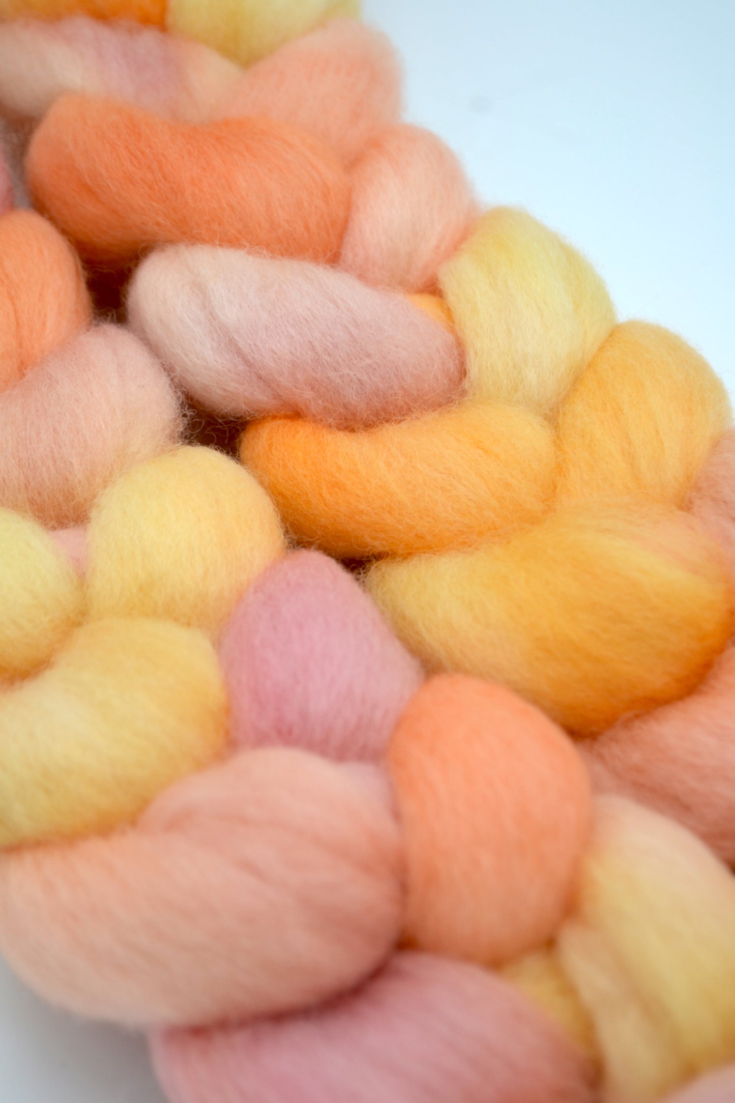 Corriedale - Dappled Sunlight 100g Hand-dyed Fibre