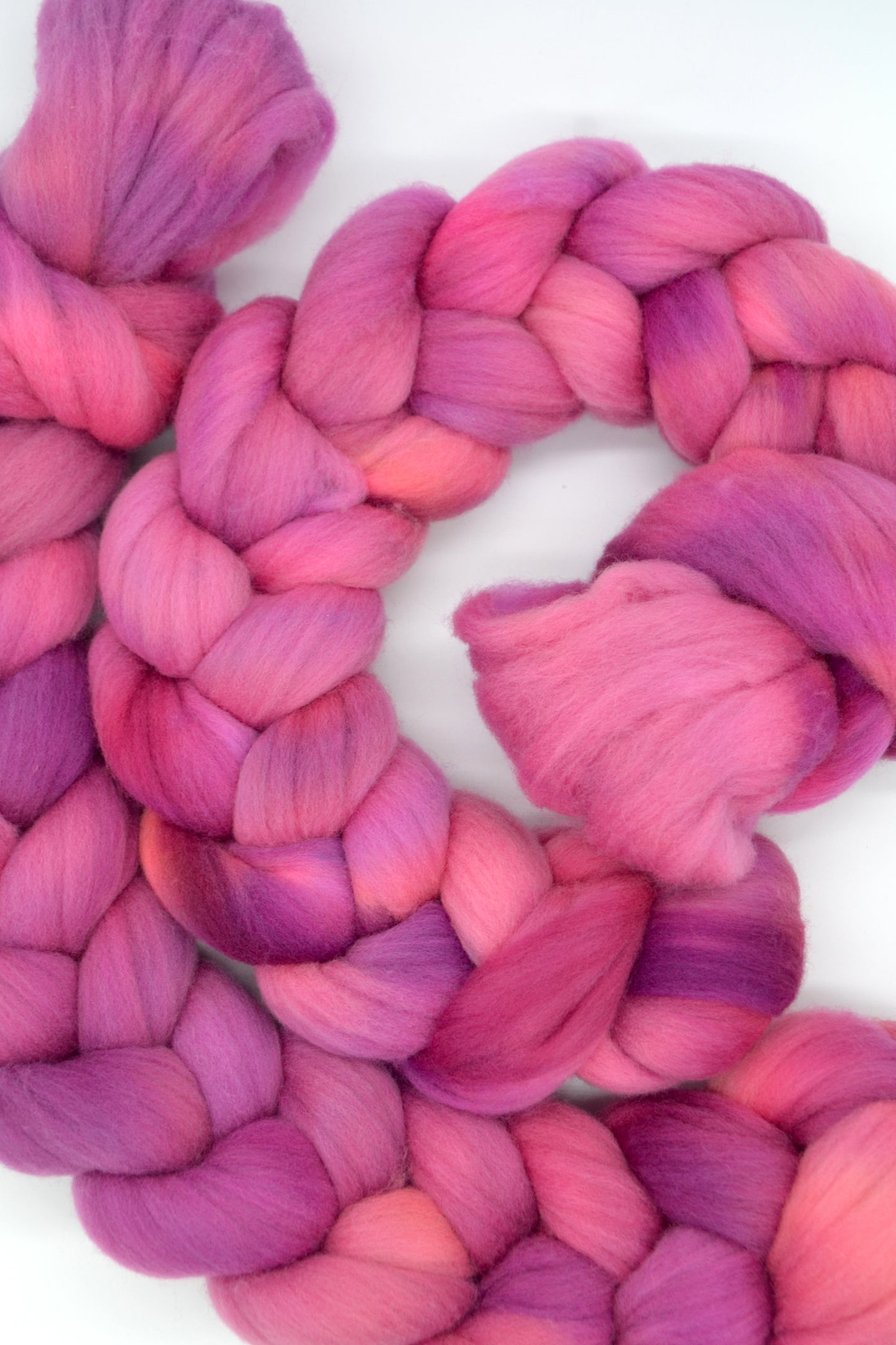 Rambouillet - Plum Tree 100g Hand-dyed Fibre