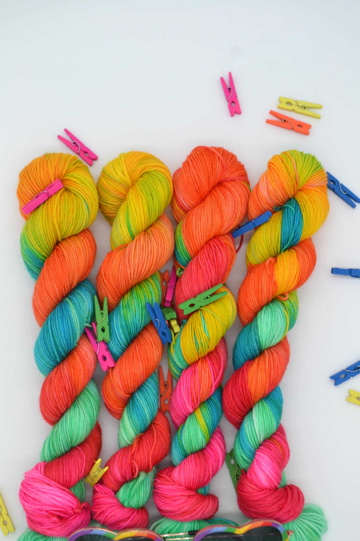 50g Sock Summer Rainbow Hand-dyed Yarn