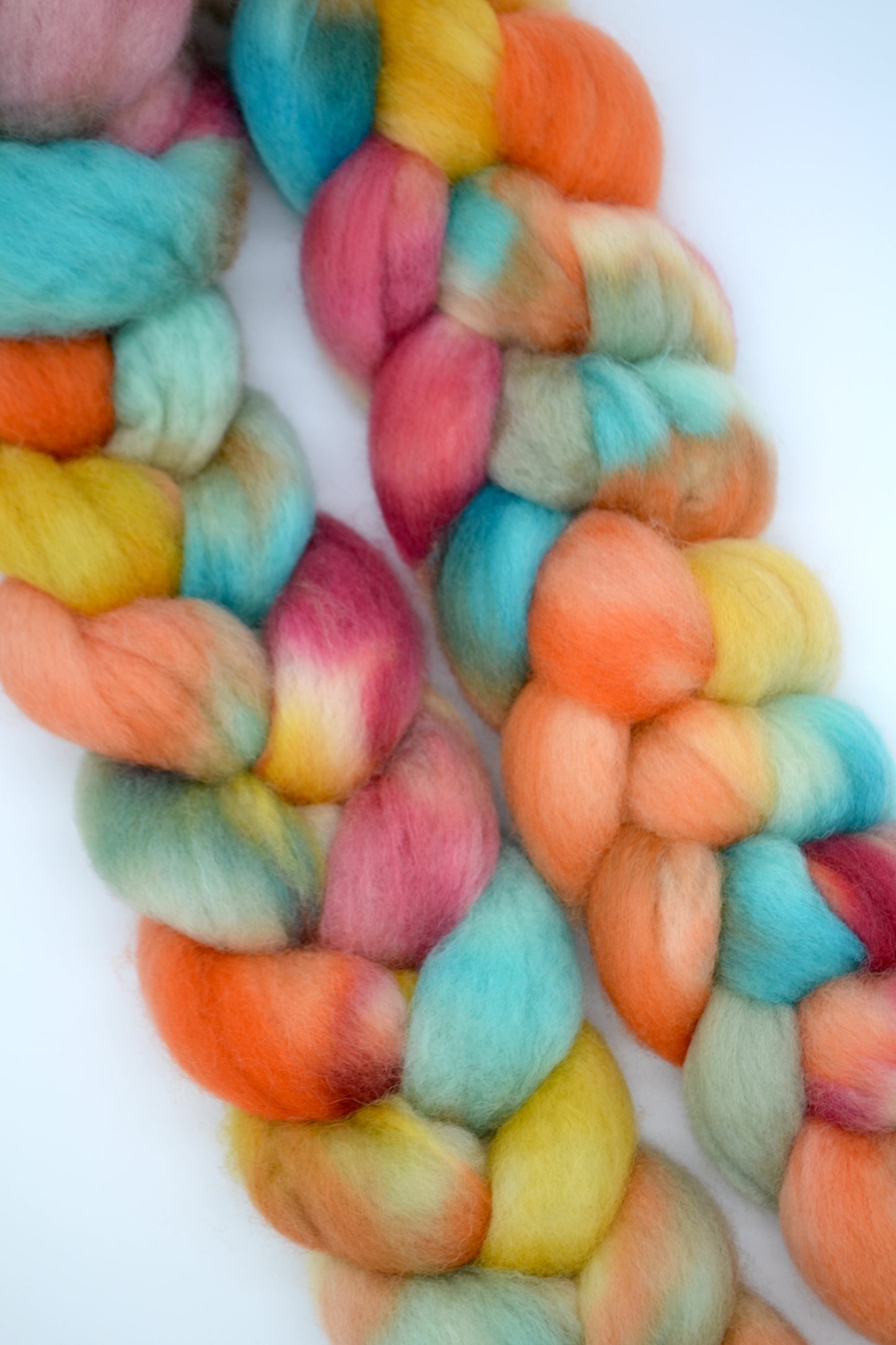 BFL - Flower Power 100g Hand-dyed Fibre