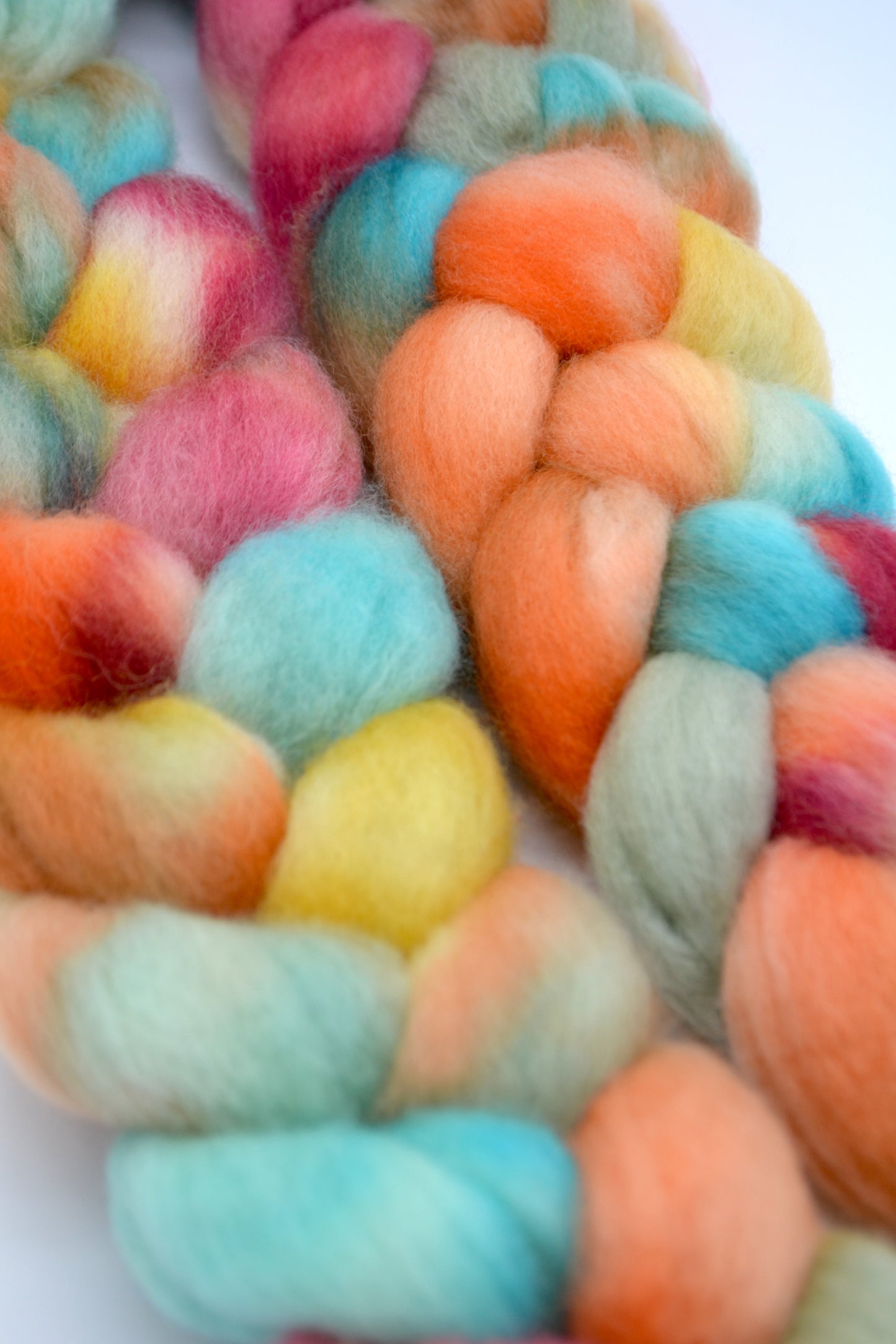 BFL - Flower Power 100g Hand-dyed Fibre