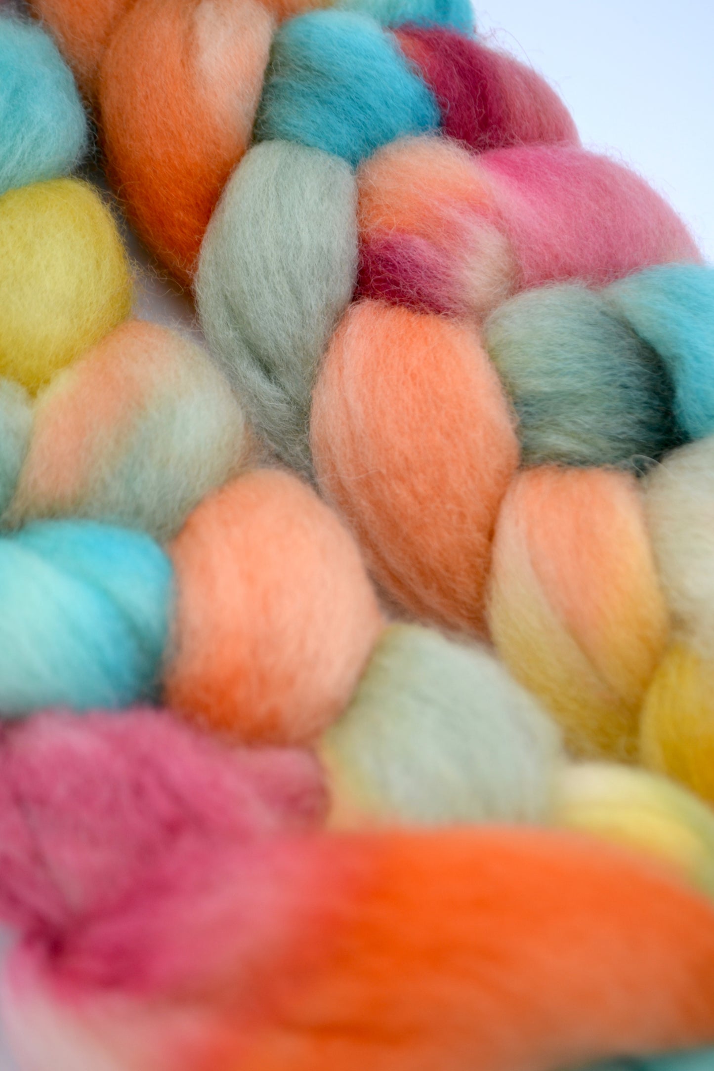 BFL - Flower Power 100g Hand-dyed Fibre