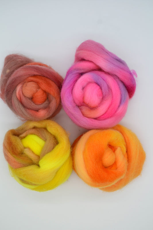 Corriedale - 200g Hand-dyed Fibre Pack