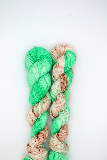 50g DK Mint Choc Chip Hand-dyed Yarn