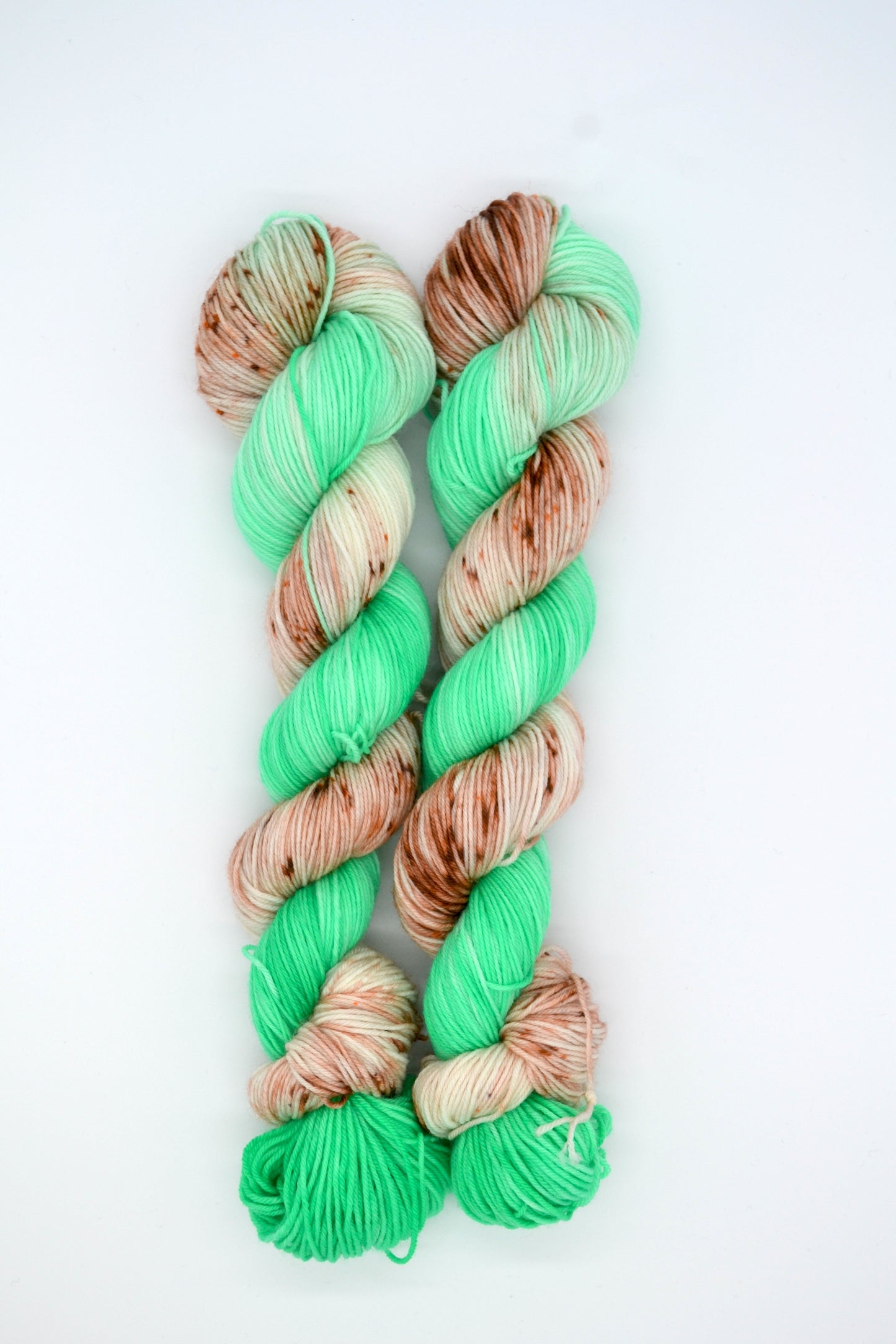 50g Sock Mint Choc Chip Hand-dyed Yarn