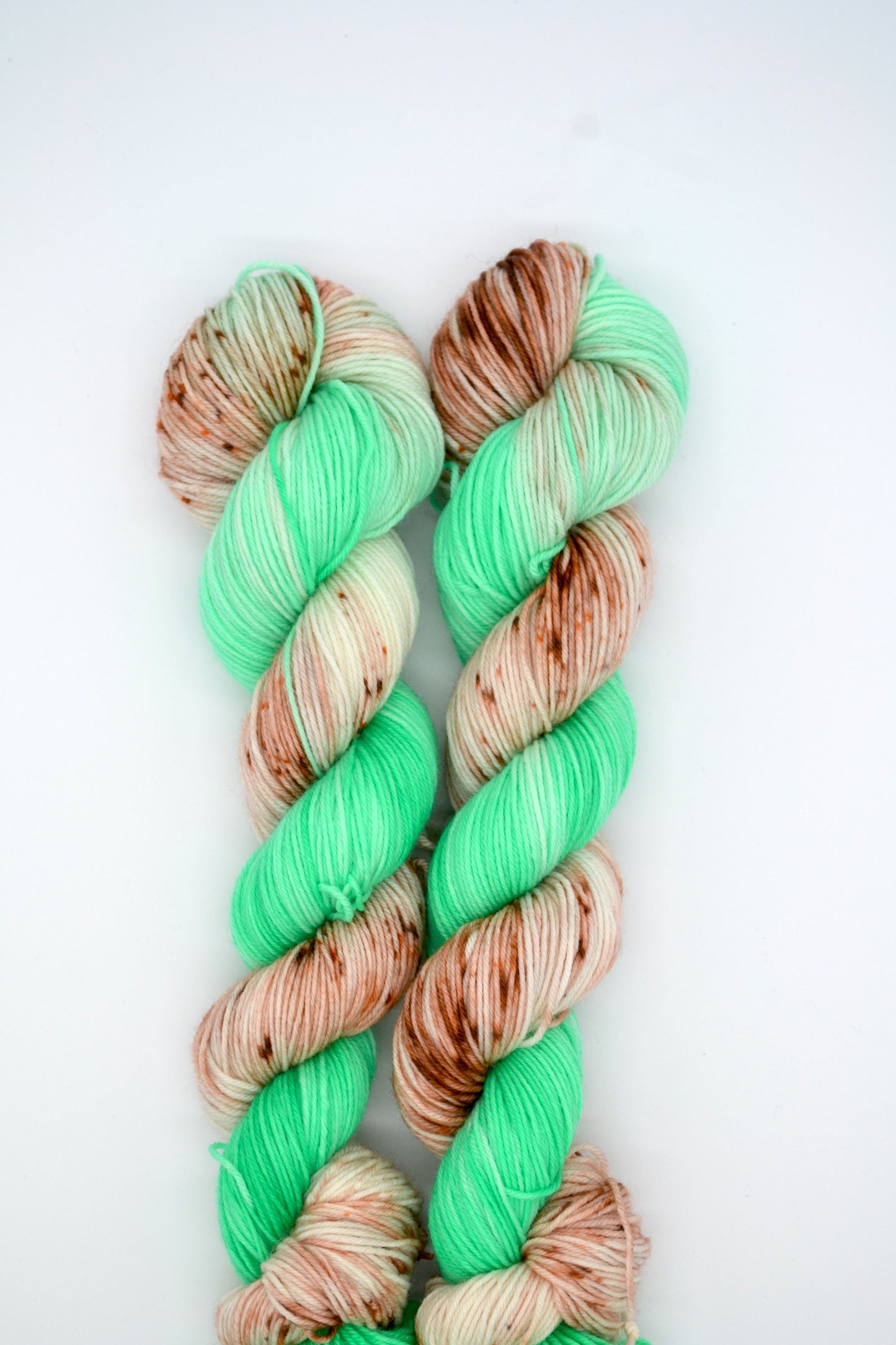 50g Sock Mint Choc Chip Hand-dyed Yarn