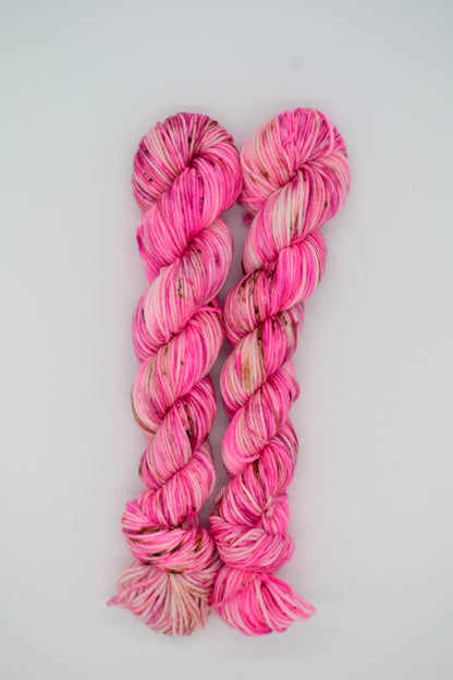 50g DK Raspberry Ripple Hand-dyed Yarn
