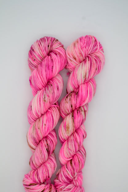 50g DK Raspberry Ripple Hand-dyed Yarn