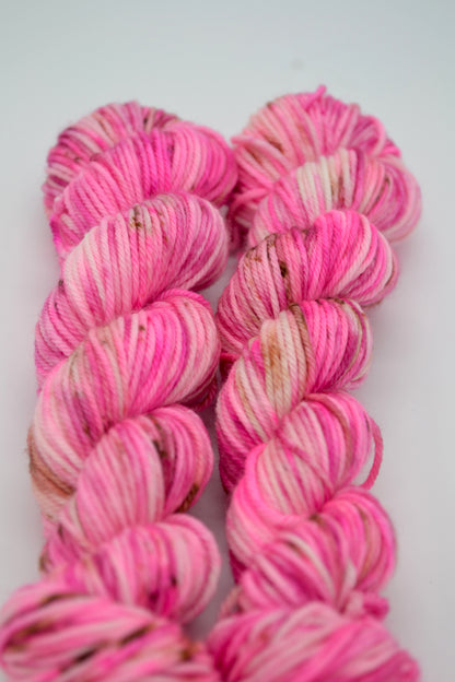 50g DK Raspberry Ripple Hand-dyed Yarn