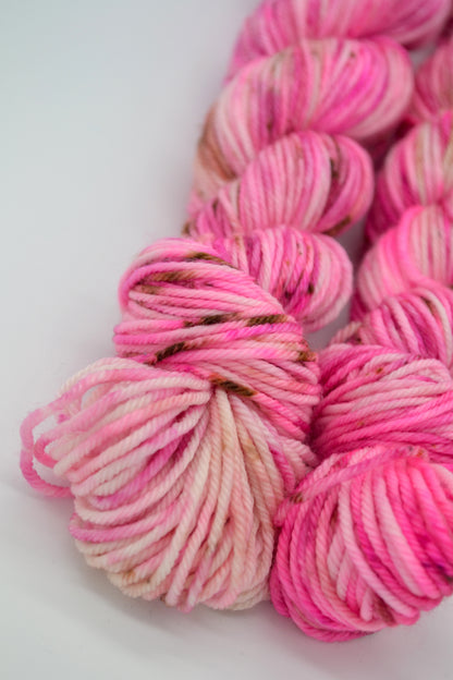 50g DK Raspberry Ripple Hand-dyed Yarn