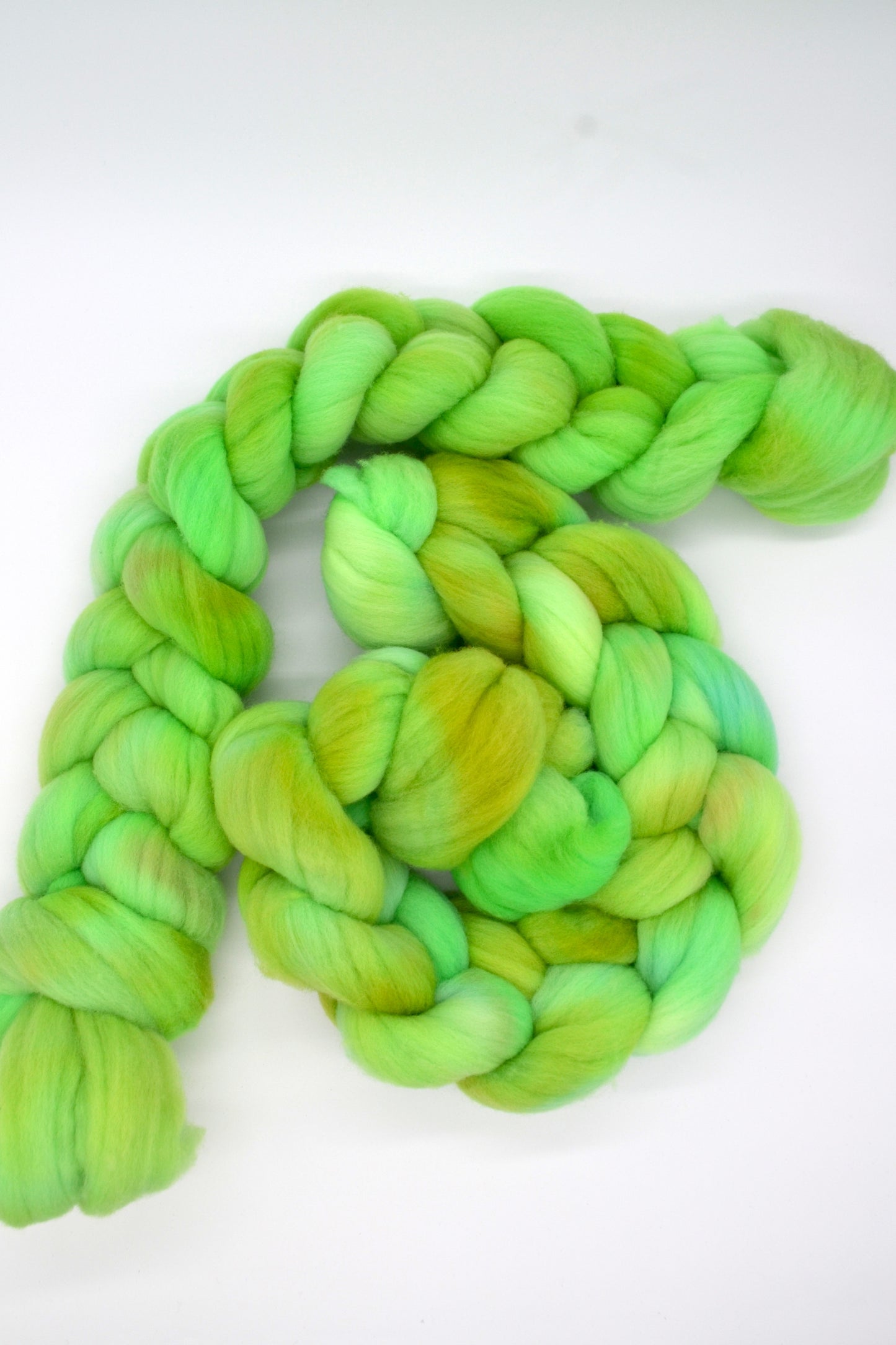 Rambouillet - Oh So Sour 100g Hand-dyed Fibre