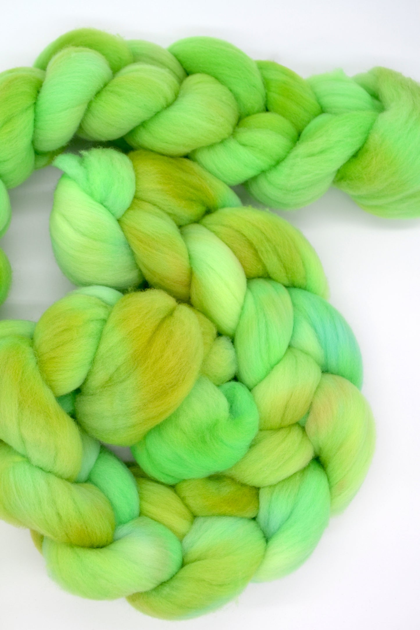 Rambouillet - Oh So Sour 100g Hand-dyed Fibre