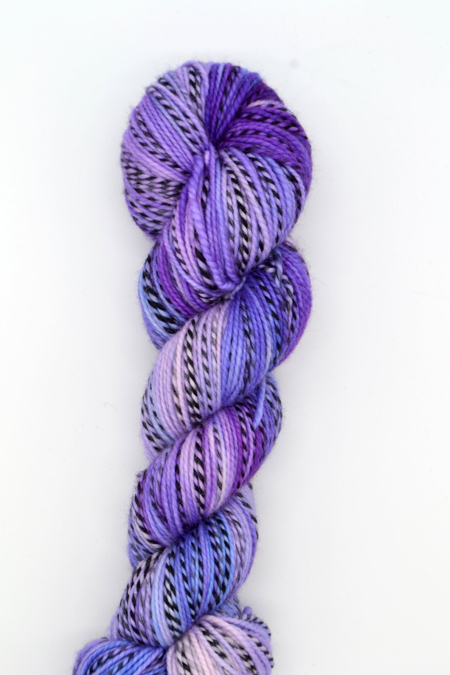 100g DK Zebra Blue Violet Hand-dyed Yarn