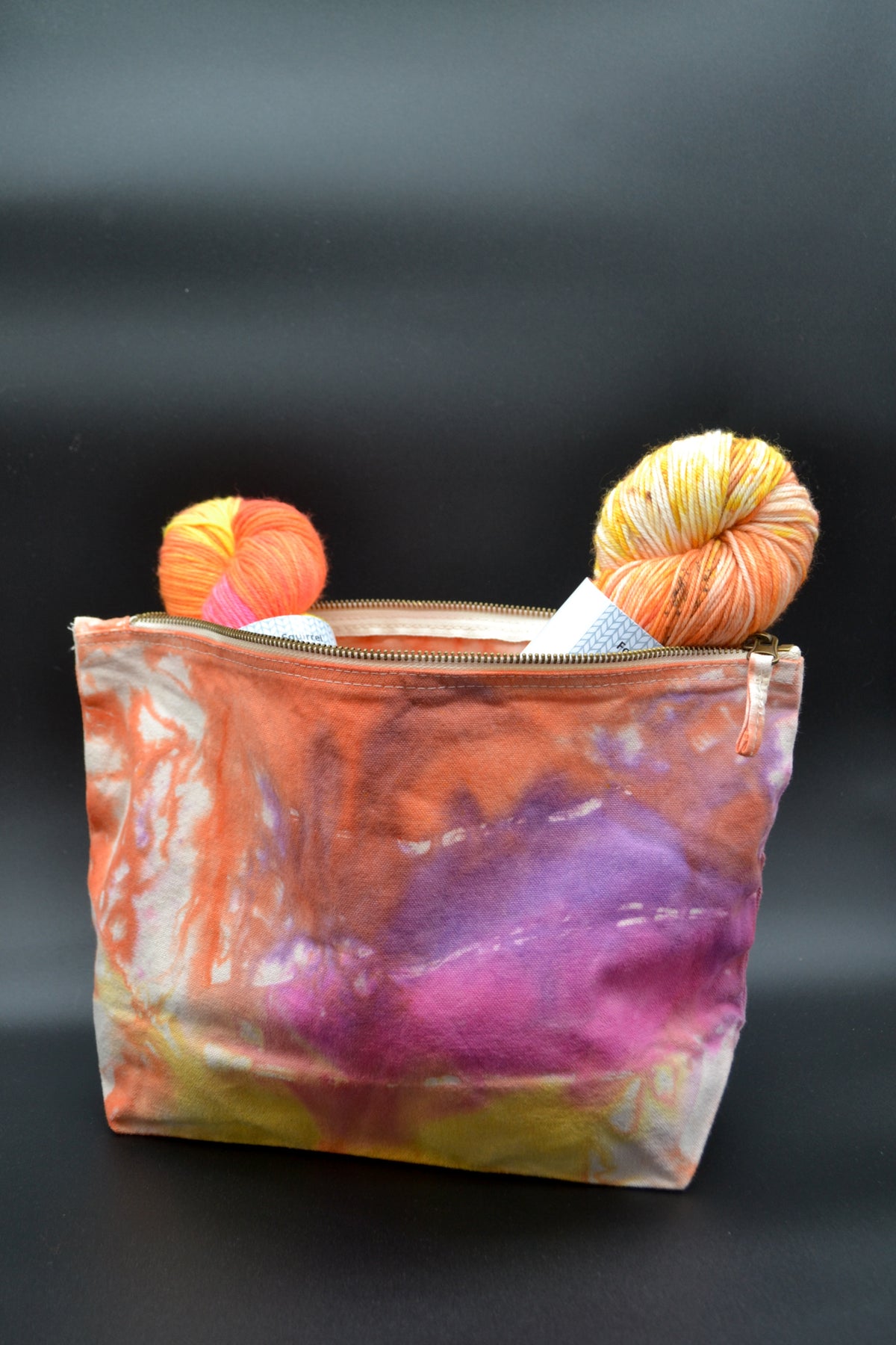 Starburst Tie Dye Project Pouch